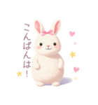 小さなハートとうさぎスタンプ（個別スタンプ：37）