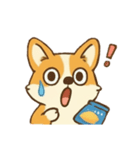 お菓子好きのコーギー（個別スタンプ：5）