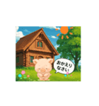 ぷにちゃんのまいにち（個別スタンプ：3）