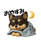 『ハロウィン』3D黒ポメ（個別スタンプ：3）