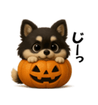 『ハロウィン』3D黒ポメ（個別スタンプ：11）