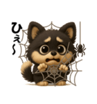 『ハロウィン』3D黒ポメ（個別スタンプ：28）