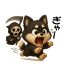 『ハロウィン』3D黒ポメ（個別スタンプ：38）