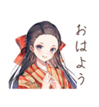 大正女学生の秋★和レトロ日常（個別スタンプ：2）