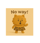ヒョウ柄スカートのポメちゃん(英語版)（個別スタンプ：26）