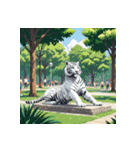 ホワイトタイガーの新日常9（個別スタンプ：16）