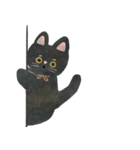 適度に頑張らない、くろねこ（個別スタンプ：22）