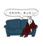 くたびれたうさぎのサラリーマン（個別スタンプ：3）