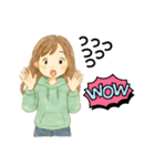 パーカーGALのきもち（個別スタンプ：34）