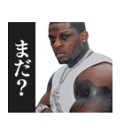 ⚫圧が強い外国人で日常会話 (タバコ/格闘技（個別スタンプ：28）