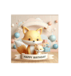 [Happy Birthday 専用]イエロー系（個別スタンプ：6）