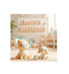 [Happy Birthday 専用]イエロー系（個別スタンプ：11）