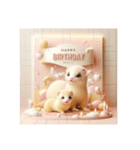 [Happy Birthday 専用]イエロー系（個別スタンプ：13）