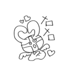 ジャッジメントうさぎ（個別スタンプ：6）