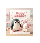 [Happy Birthday 専用]ピンク系（個別スタンプ：15）