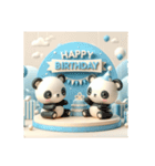 [Happy Birthday 専用]ブルー系（個別スタンプ：11）