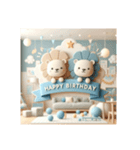 [Happy Birthday 専用]ブルー系（個別スタンプ：15）