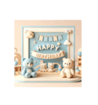 [Happy Birthday 専用]ブルー系（個別スタンプ：16）