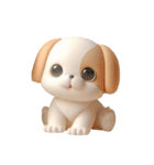 [アレンジ用]3Dクレイ動物ベビー4（個別スタンプ：2）