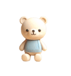 [アレンジ用]3Dクレイ動物ベビー4（個別スタンプ：11）