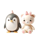 [アレンジ用]3Dクレイ動物ベビー3（個別スタンプ：3）