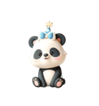 [アレンジ用]3Dクレイ動物ベビー3（個別スタンプ：4）