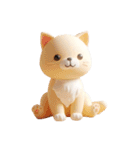 [アレンジ用]3Dクレイ動物ベビー3（個別スタンプ：7）