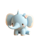 [アレンジ用]3Dクレイ動物ベビー3（個別スタンプ：11）