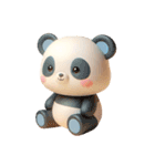 [アレンジ用]3Dクレイ動物ベビー3（個別スタンプ：13）