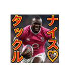 ※ラグビーが大好きな♡ゲイの黒人男性（個別スタンプ：1）
