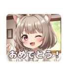 初のショートカットみなみちゃんスタンプ（個別スタンプ：2）