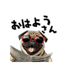 ロックで時々オネェなパグ（個別スタンプ：9）