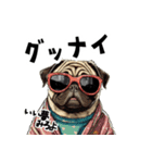 ロックで時々オネェなパグ（個別スタンプ：18）