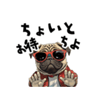 ロックで時々オネェなパグ（個別スタンプ：26）