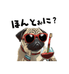 ロックで時々オネェなパグ（個別スタンプ：35）