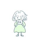 可愛いボブ少女 (JP-KR)（個別スタンプ：6）