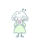 可愛いボブ少女（個別スタンプ：5）