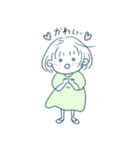可愛いボブ少女（個別スタンプ：8）