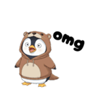 カワウソ好きのペンギンENGLISH（個別スタンプ：7）