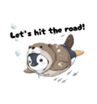 カワウソ好きのペンギンENGLISH（個別スタンプ：11）