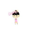 ミニキャラ物語（個別スタンプ：6）