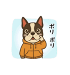 日常会話で大活躍！かわいいパーカー犬4（個別スタンプ：6）