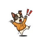 日常会話で大活躍！かわいいパーカー犬4（個別スタンプ：19）
