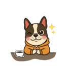 日常会話で大活躍！かわいいパーカー犬4（個別スタンプ：25）