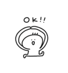 毎日使えるゆる〜い棒人間スタンプ1（個別スタンプ：6）