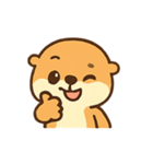 ぽちゃラッコ さざなみポケットパレード（個別スタンプ：3）