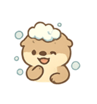 かわいいカワウソの毎日きもち（個別スタンプ：2）