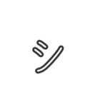 手描きへた字カタカナ50音 (ア～ハ Ver.)（個別スタンプ：12）