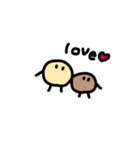 小さいまん丸チョコ（個別スタンプ：2）