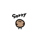 小さいまん丸チョコ（個別スタンプ：4）